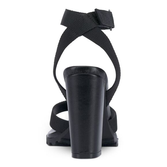 JESSICA SIMPSON Womens Black Kielne Square Toe Block Heel Heeled Sandal 5.5 M - Picture 2 of 4